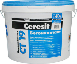 Инструкция по применению бетонконтакта СТ19 Ceresit