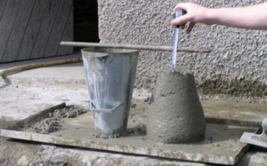 Осадка конуса - способ определения подвижности бетона