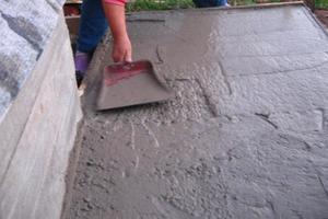 Сухой способ железнения бетона