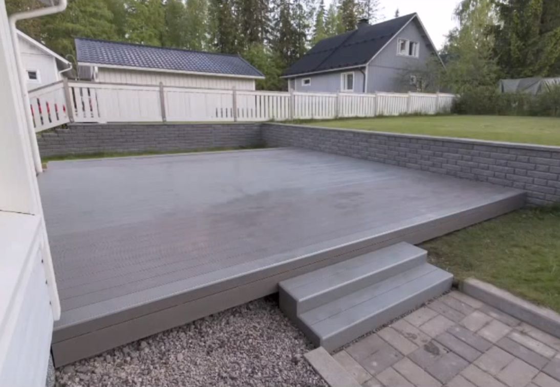 Террасы из бетона для приготовления бетонной смеси в зимних условиях не подогревают